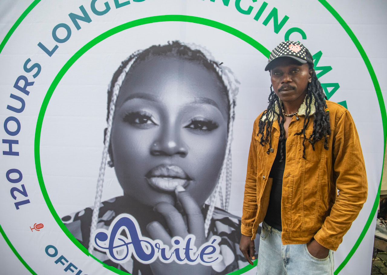 Arite's Guinness World Record attempt for the longest singing hours by an Individual