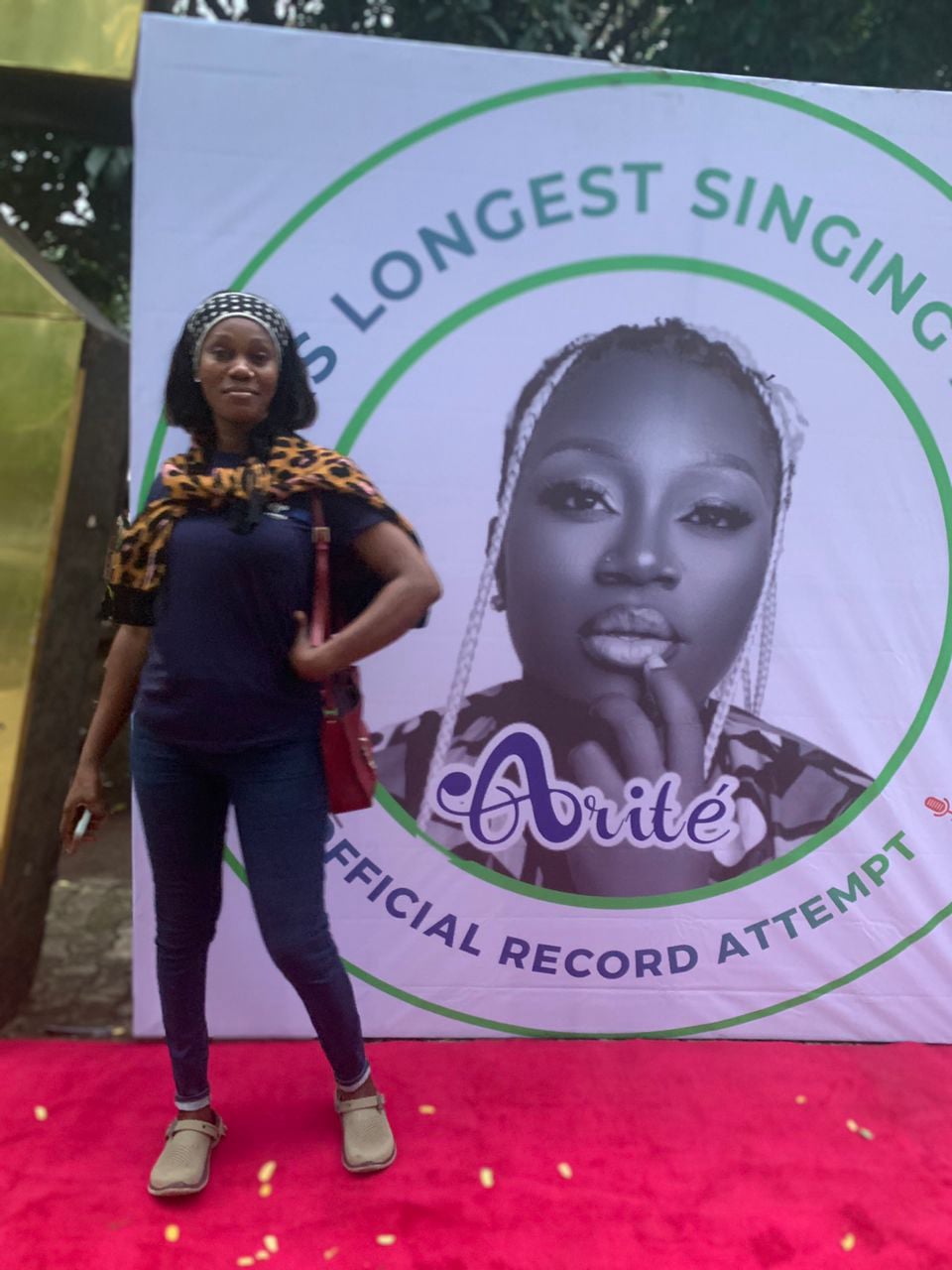 Arite's Guinness World Record attempt for the longest singing hours by an Individual