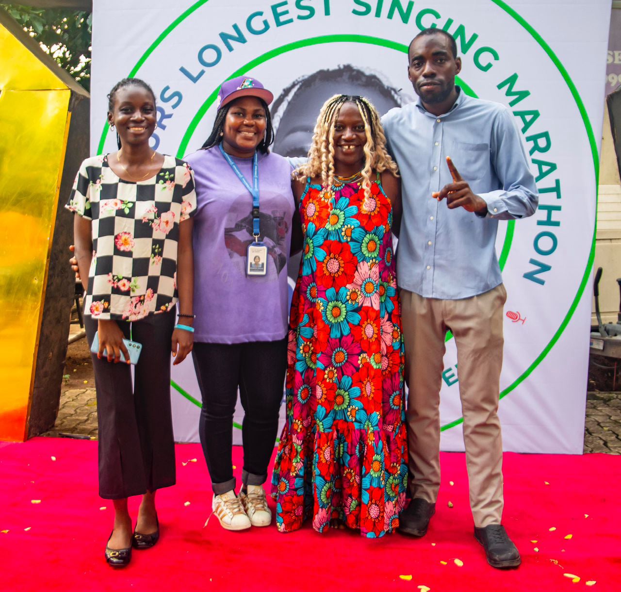 Arite's Guinness World Record attempt for the longest singing hours by an Individual